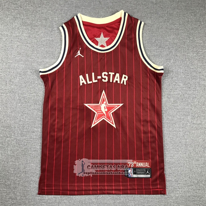 Camiseta Nino All Star 2024 Dallas Mavericks Luka Doncic NO 77 Rojo
